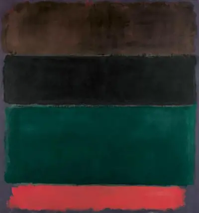 Untitled (Red, Brown, Black, Green, Red) Mark Rothko